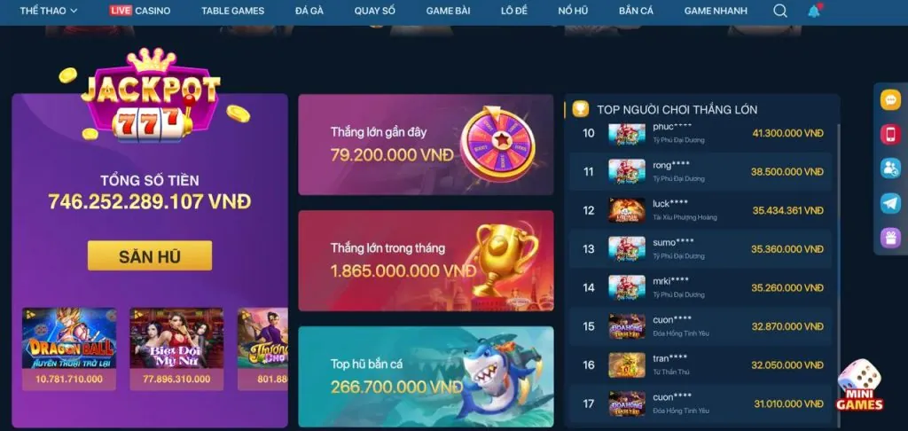 Các trò chơi casino đa dạng tại Awin68 Win